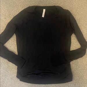 Athleta size XS women’s Classic Black Long Sleeve light sweatshirt